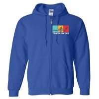 Cool Triathlon For Dad Father Swimming Running Swim Bike Run Gift Full Zip Hoodie