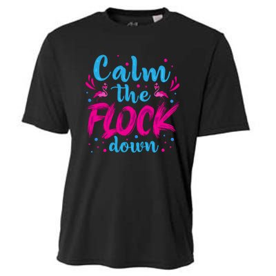 Calm The Flock Down Flamingo T Cooling Performance Crew T-Shirt