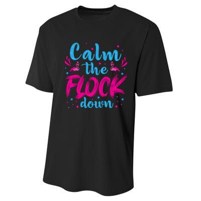 Calm The Flock Down Flamingo T Performance Sprint T-Shirt