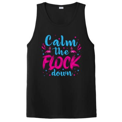 Calm The Flock Down Flamingo T PosiCharge Competitor Tank