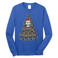 Cat Tree Funny Xmas Lights Cat Lovers Ugly Christmas Sweater Meaningful Gift Long Sleeve Shirt