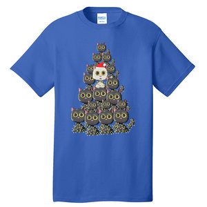 Cat Tree Funny Xmas Lights Cat Lovers Ugly Christmas Sweater Meaningful Gift Tall T-Shirt