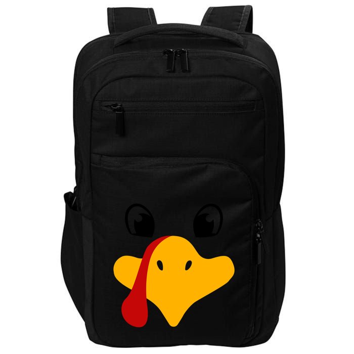 Cute Turkey Face Impact Tech Backpack