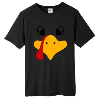 Cute Turkey Face Tall Fusion ChromaSoft Performance T-Shirt