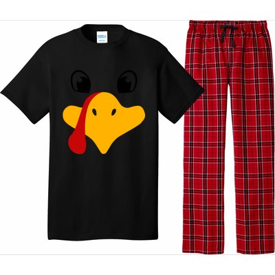 Cute Turkey Face Pajama Set