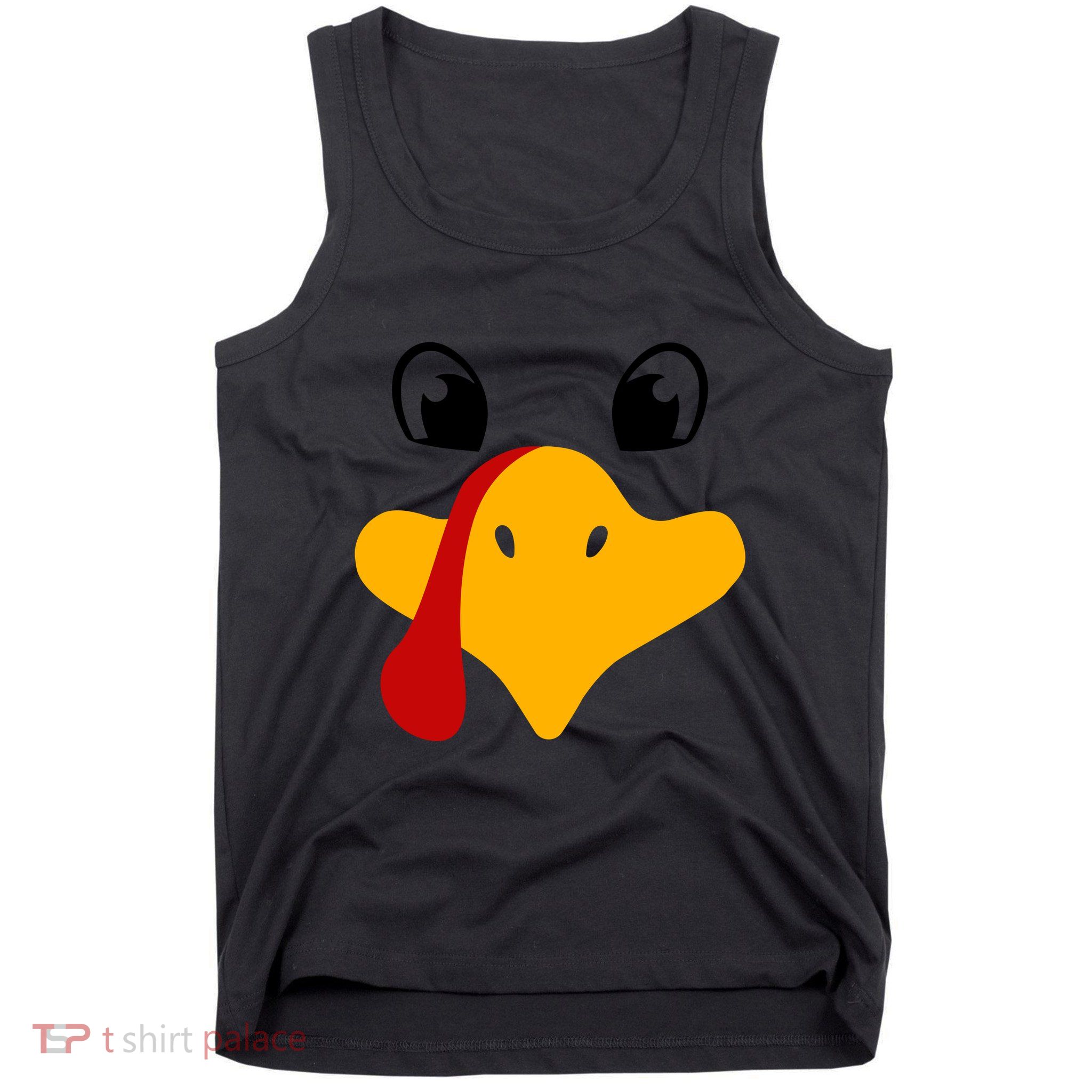 Cute Turkey Face Tank Top