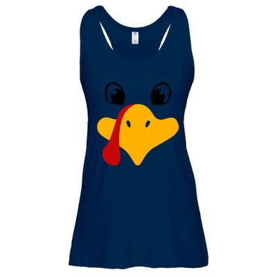 Cute Turkey Face Ladies Essential Flowy Tank