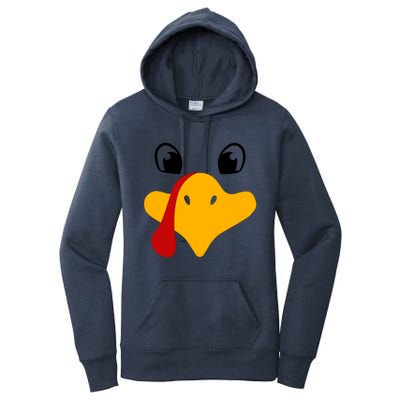 Cute Turkey Face Women's Pullover Hoodie