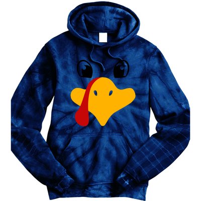 Cute Turkey Face Tie Dye Hoodie