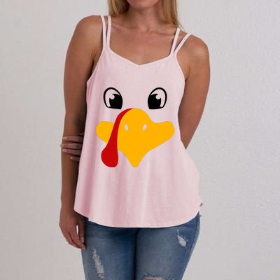 Cute Turkey Face Women's Strappy Tank