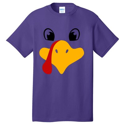 Cute Turkey Face Tall T-Shirt