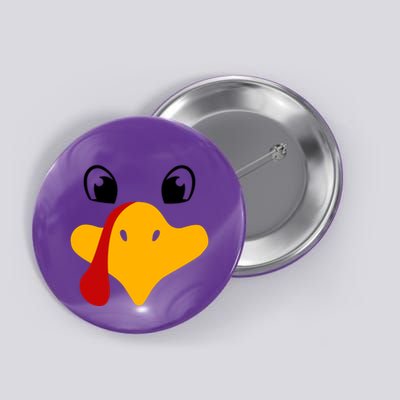 Cute Turkey Face Button