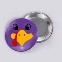 Cute Turkey Face Button