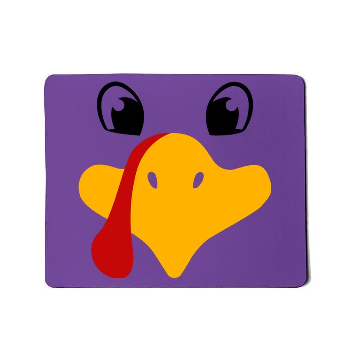 Cute Turkey Face Mousepad