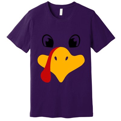 Cute Turkey Face Premium T-Shirt