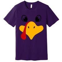 Cute Turkey Face Premium T-Shirt