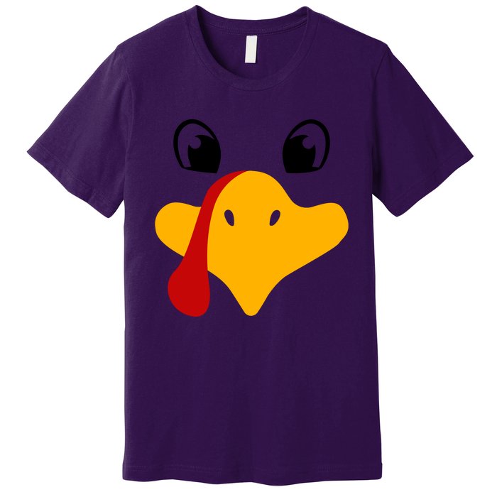 Cute Turkey Face Premium T-Shirt