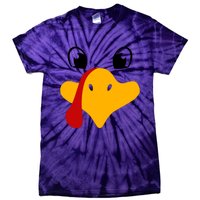 Cute Turkey Face Tie-Dye T-Shirt