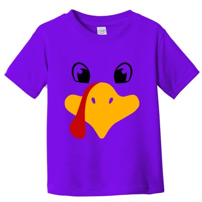 Cute Turkey Face Toddler T-Shirt