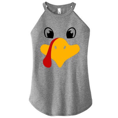 Cute Turkey Face Women’s Perfect Tri Rocker Tank