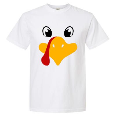 Cute Turkey Face Garment-Dyed Heavyweight T-Shirt