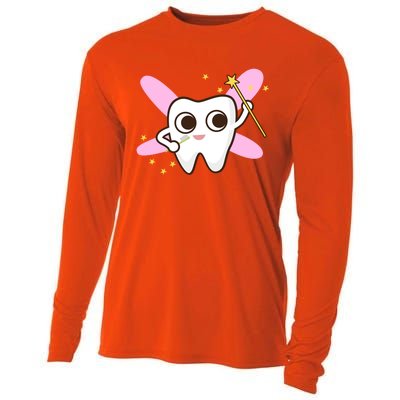 Cute Tooth Fairy Dental Tees And Great Gift Cooling Performance Long Sleeve Crew