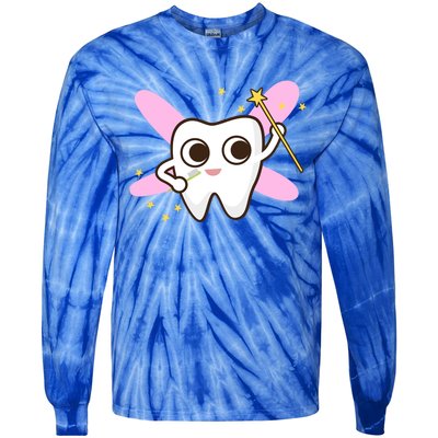 Cute Tooth Fairy Dental Tees And Great Gift Tie-Dye Long Sleeve Shirt