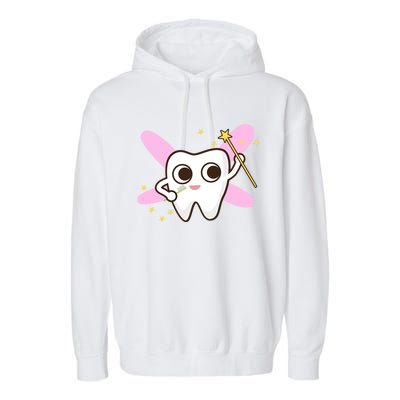 Cute Tooth Fairy Dental Tees And Great Gift Garment-Dyed Fleece Hoodie