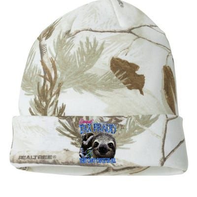 Commit Tax Fraud Retro Bootleg Rap Sloth Streetwear Kati Licensed 12" Camo Beanie