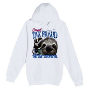 Commit Tax Fraud Retro Bootleg Rap Sloth Streetwear Premium Pullover Hoodie