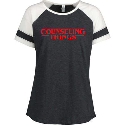 Counseling Things Funny School Counselor Back To School Enza Ladies Jersey Colorblock Tee