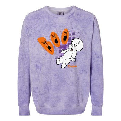 Casper The Friendly Ghost Halloween Boo Colorblast Crewneck Sweatshirt