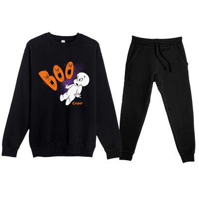 Casper The Friendly Ghost Halloween Boo Premium Crewneck Sweatsuit Set