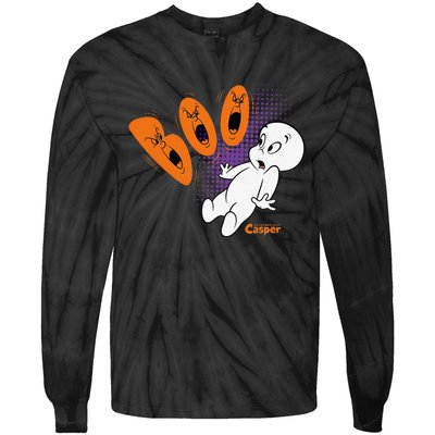 Casper The Friendly Ghost Halloween Boo Tie-Dye Long Sleeve Shirt