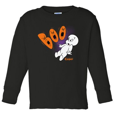 Casper The Friendly Ghost Halloween Boo Toddler Long Sleeve Shirt