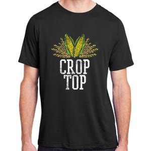 Crop Top Farm Pun Corn Farming Agriculture Funny Farmer Adult ChromaSoft Performance T-Shirt