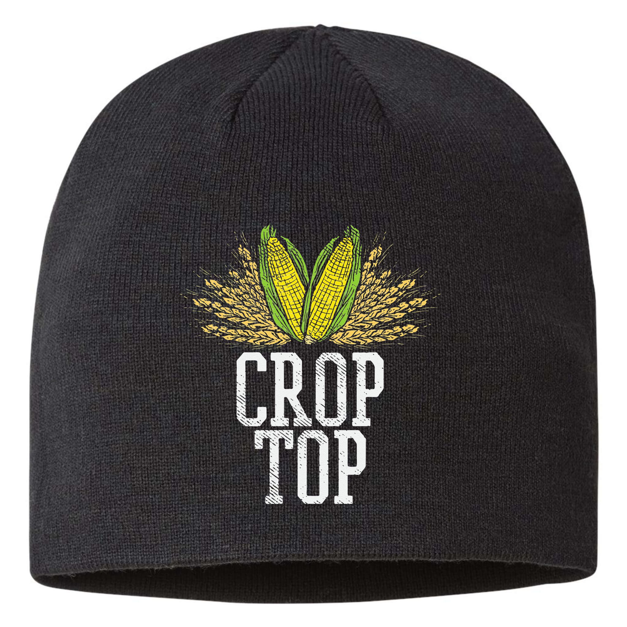 Crop Top Farm Pun Corn Farming Agriculture Funny Farmer Sustainable Beanie