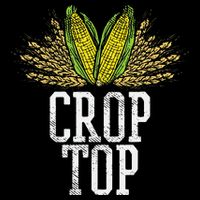 Crop Top Farm Pun Corn Farming Agriculture Funny Farmer Premium T-Shirt