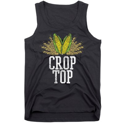 Crop Top Farm Pun Corn Farming Agriculture Funny Farmer Tank Top