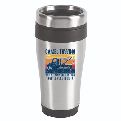 Camel Towing Funny Tow Truck 16oz Travel Tumbler