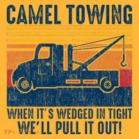 Camel Towing Funny Tow Truck Pom Pom 12in Knit Beanie