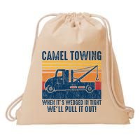 Camel Towing Funny Tow Truck Drawstring Bag