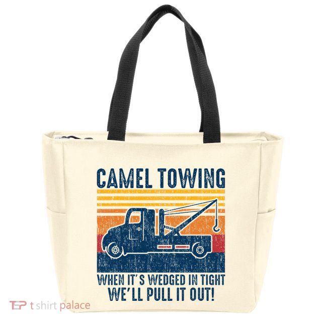 Camel Towing Funny Tow Truck Zip Tote Bag