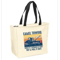 Camel Towing Funny Tow Truck Zip Tote Bag