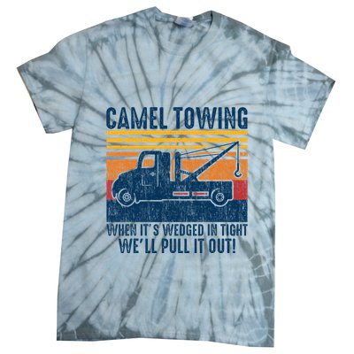 Camel Towing Funny Tow Truck Tie-Dye T-Shirt