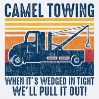 Camel Towing Funny Tow Truck Sueded Cloud Jersey T-Shirt