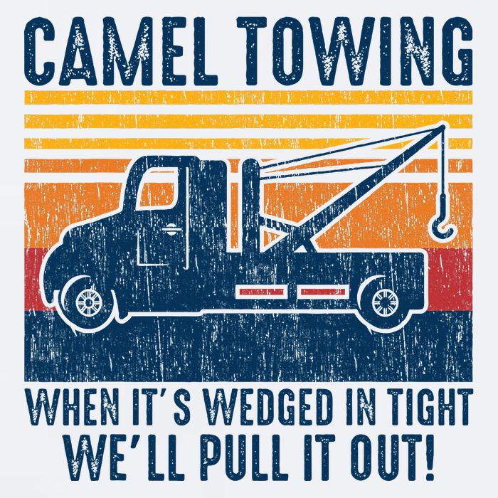 Camel Towing Funny Tow Truck Sueded Cloud Jersey T-Shirt