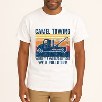 Camel Towing Funny Tow Truck Tall T-Shirt