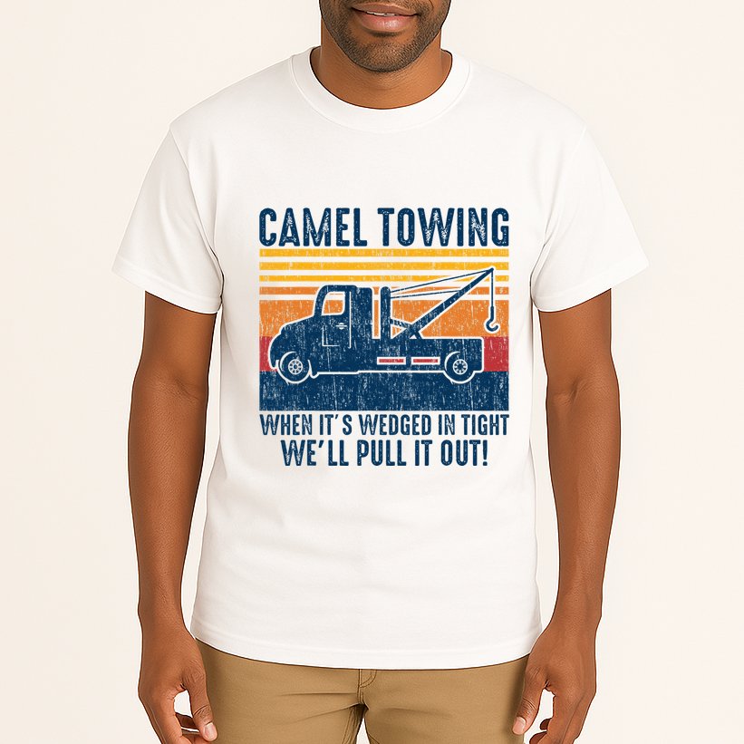 Camel Towing Funny Tow Truck Tall T-Shirt