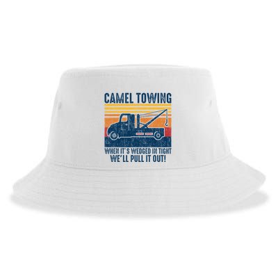 Camel Towing Funny Tow Truck Sustainable Bucket Hat